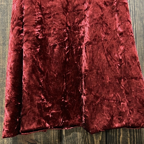 Mossimo‎ Velvet Top M Y2K Cami Maroon Relaxed Whimsigoth Grunge Edgy Neutral - Picture 3 of 8